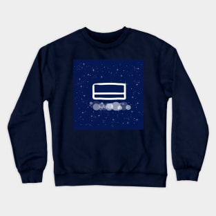 Bank card, electronic money, payment, technology, light, universe, cosmos, galaxy, shine, concept Crewneck Sweatshirt